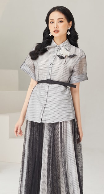 DESI TOP X DESI SKIRT X SIGNATURE LOVE FLOWER