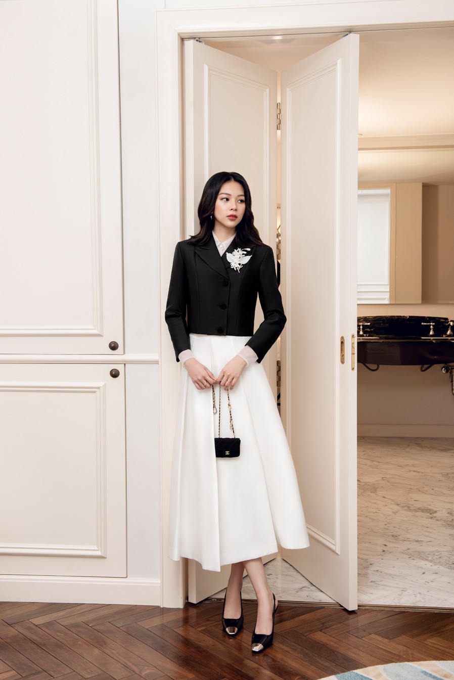 DAVID JACKET X DAVID SKIRT X LIGHTY BLOUSE