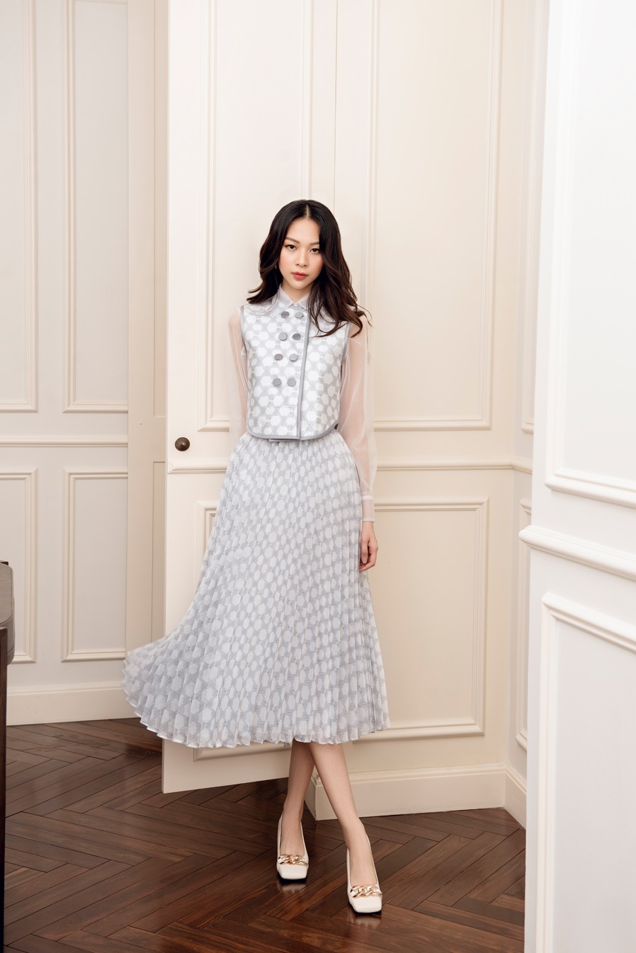 ROSA GILE X ROSA SKIRT X LIGHTY BLOUSE