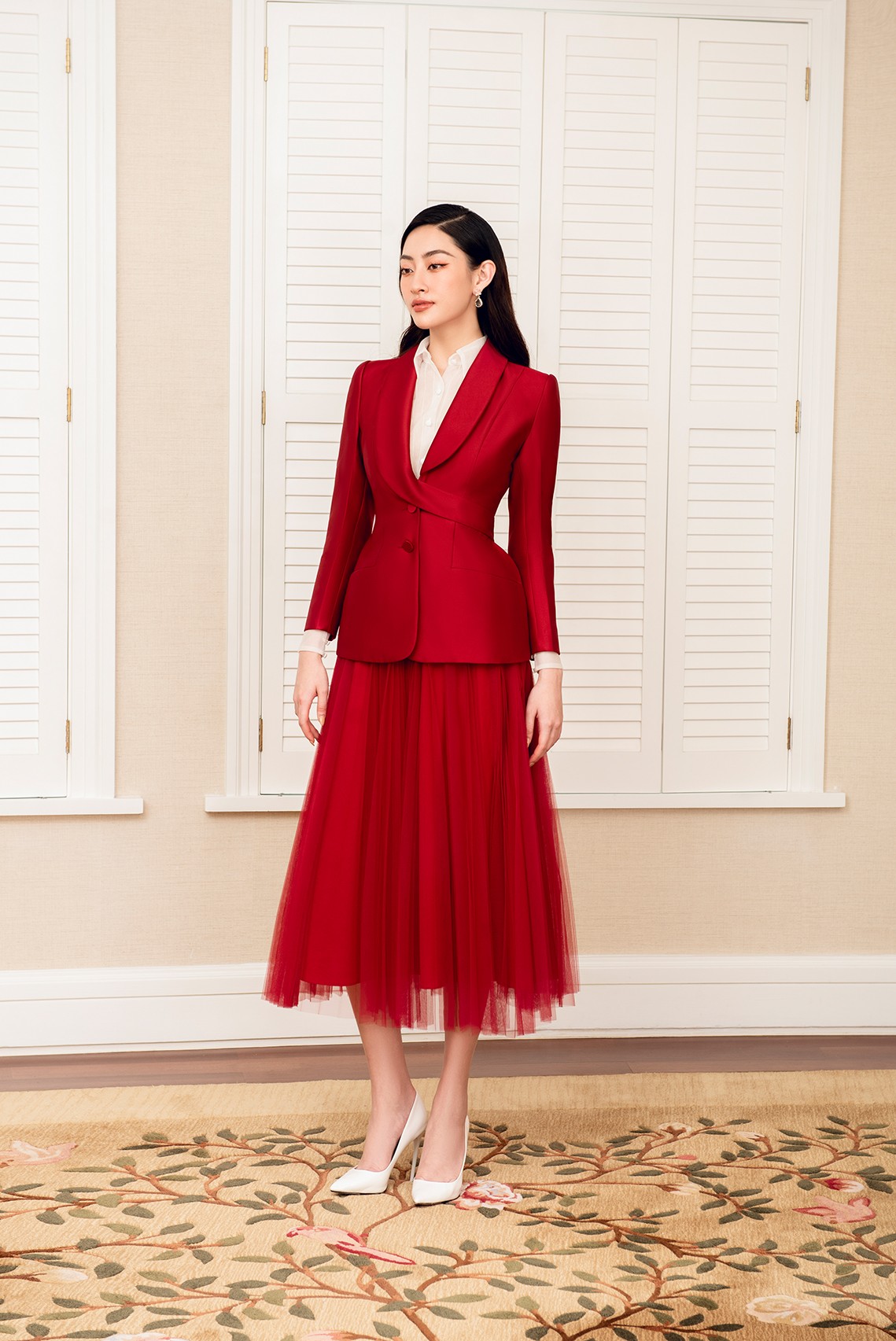 GAD SUIT X LIGHTY BLOUSE X GAD SKIRT