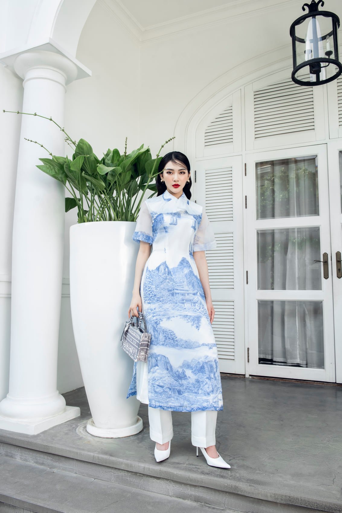 SET ÁO DÀI HẠ LONG 2 X QUẦN ÁO DÀI TRẮNG
