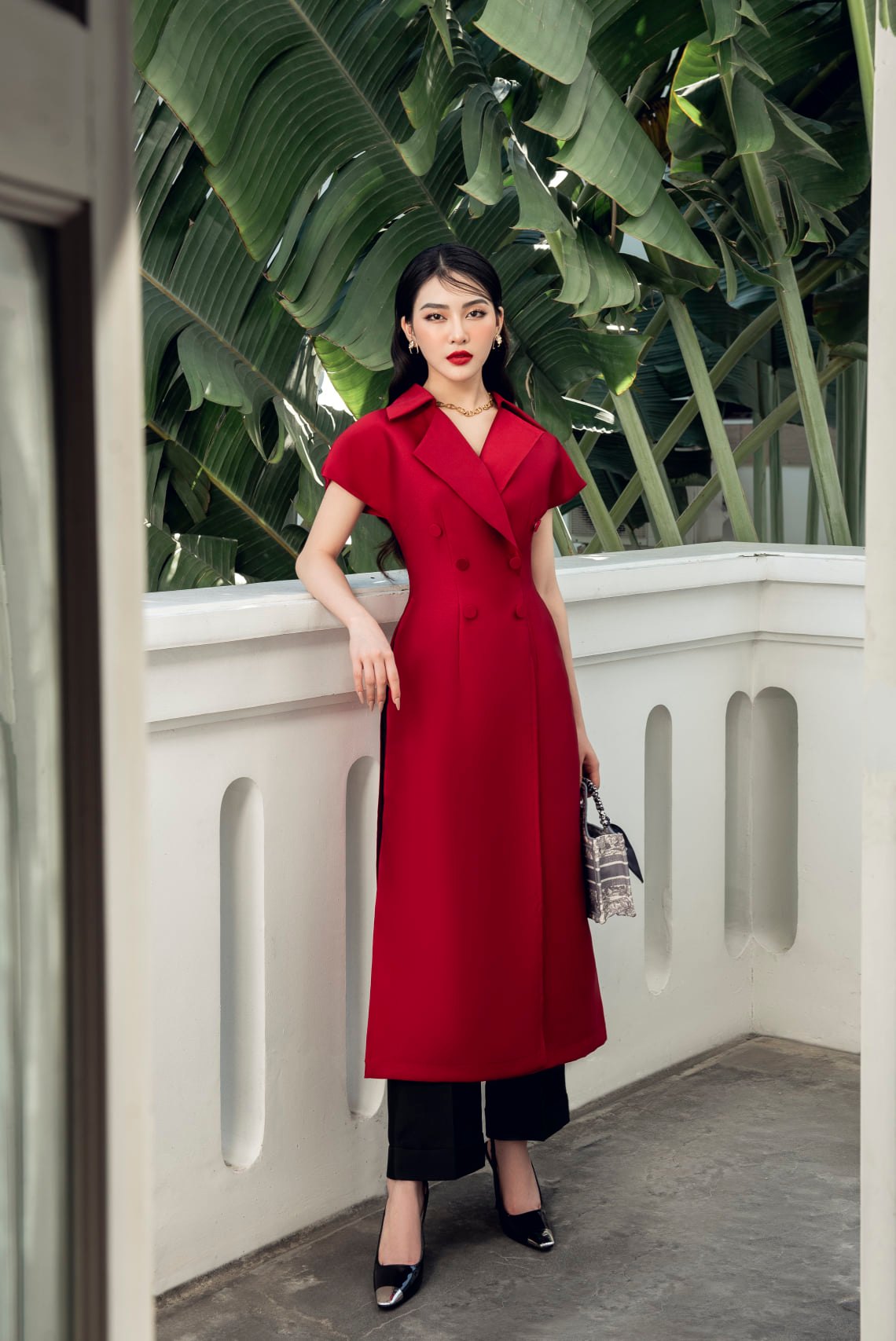 ÁO DÀI RED 3