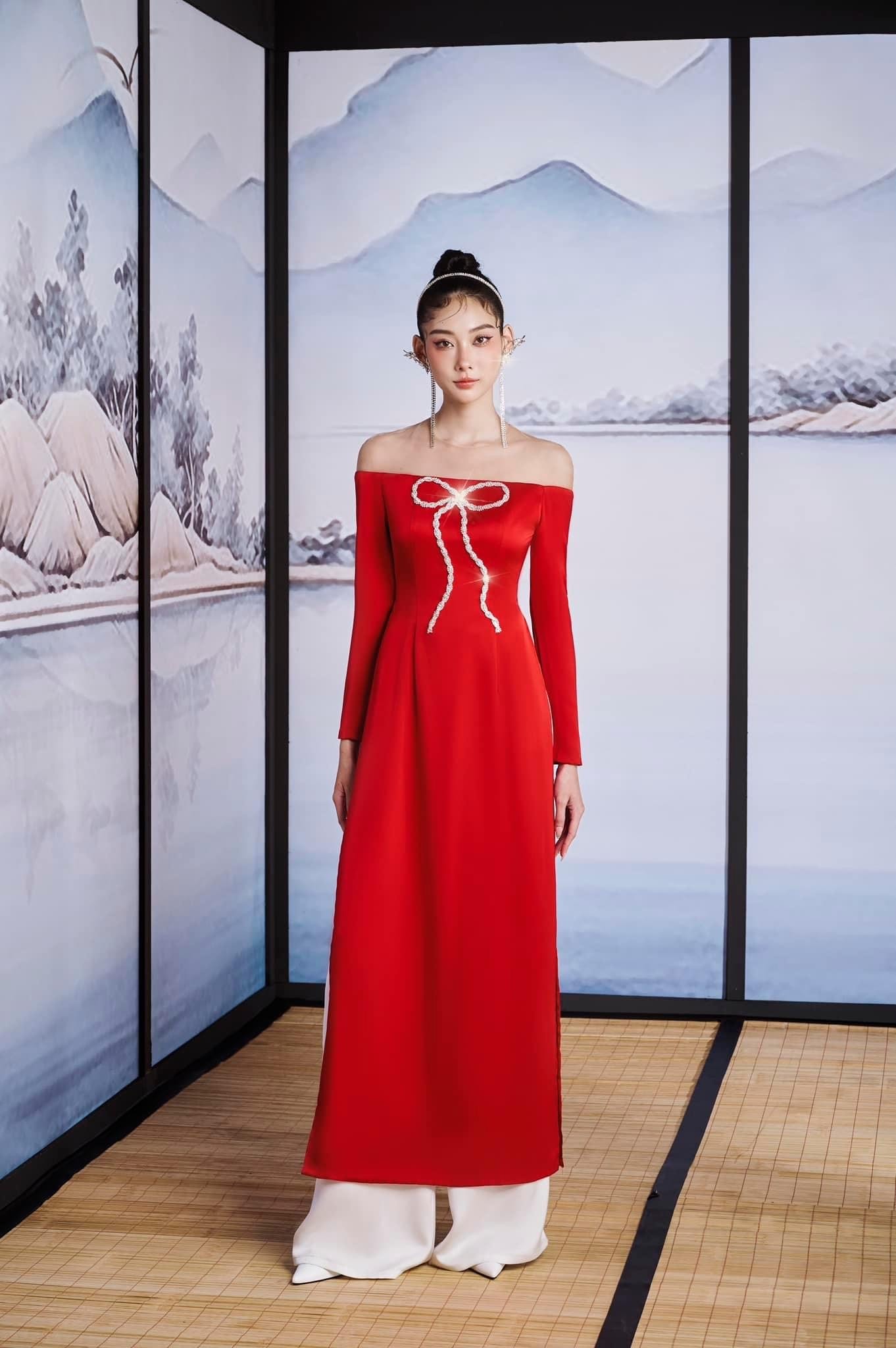 SET ÁO DÀI NGỌC TRÂN 1 x QUẦN ÁO DÀI TRẮNG