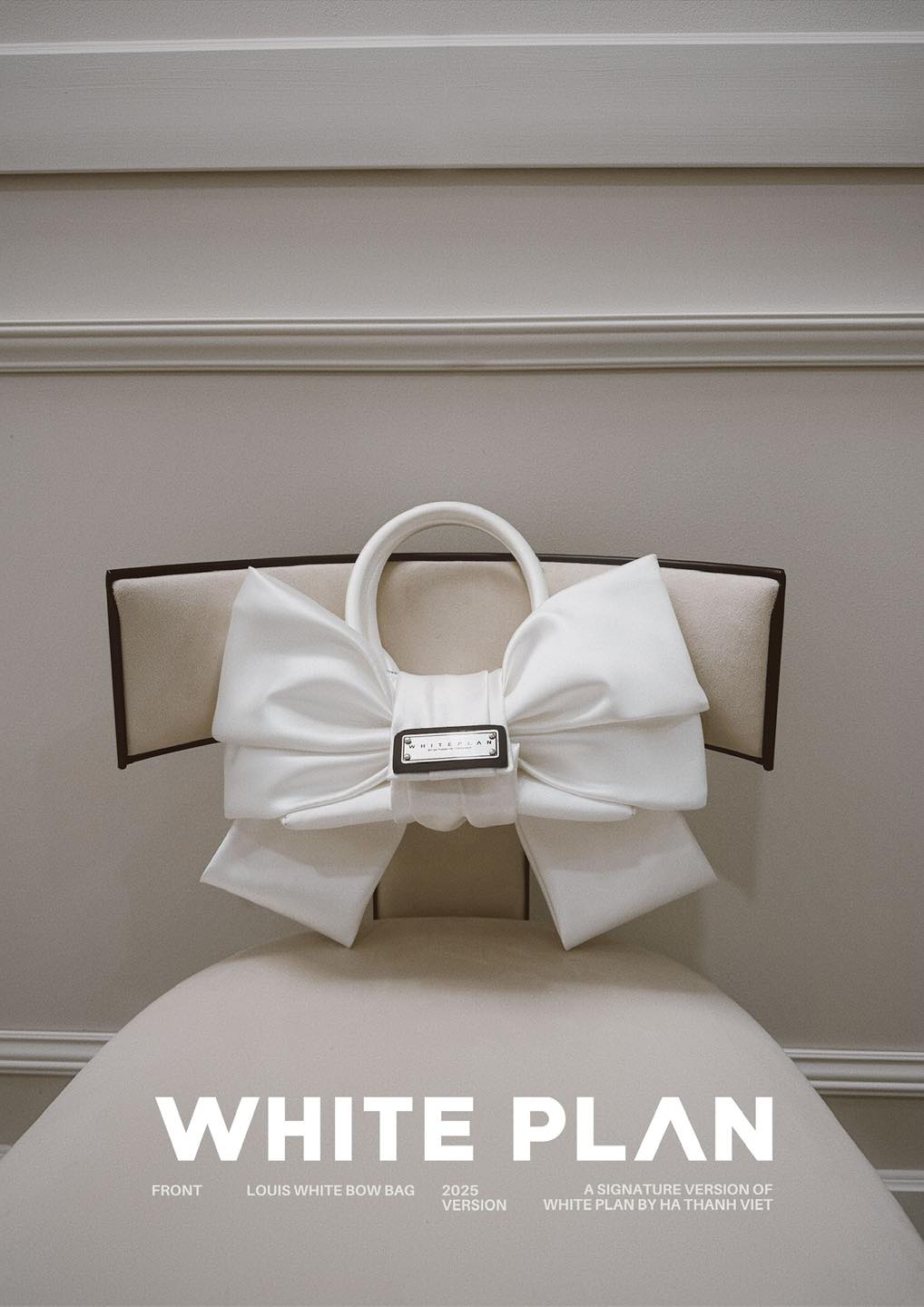 LOUIS WHITE BOW BAG
